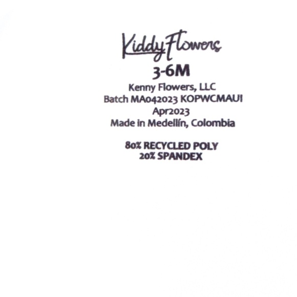 NEW! Kenny Flowers Kiddy Flowers Maui Ruffle One Piece Pink Blue Girls 3-6 M - Picture 14 of 15